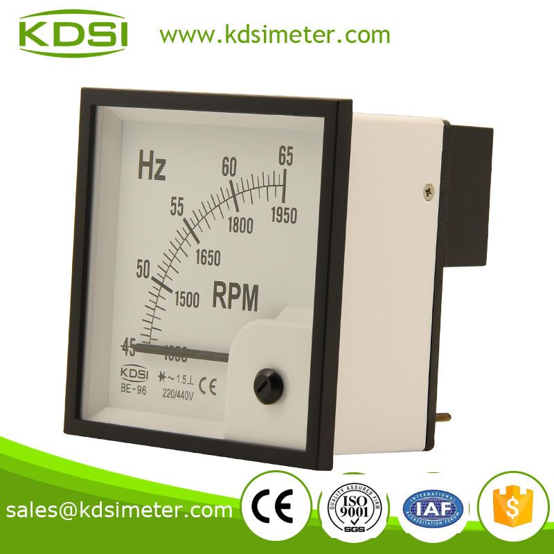 analog frequency meter,rpm meter,45-65HZ meter,panel frequency meter