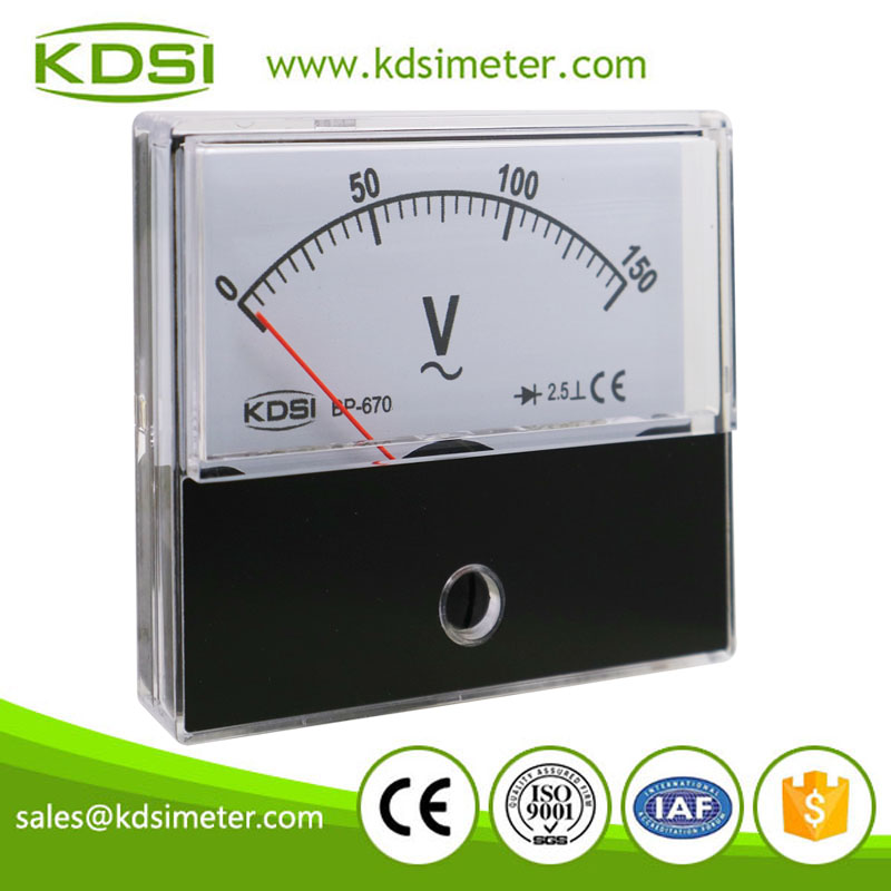 Taiwan technology BP670 AC150V rectifier analog panel mount voltmeter